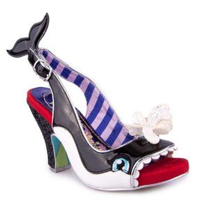 Irregular Choice Whale of a Time Pumps, Sz 8, Orca Whale Shoes